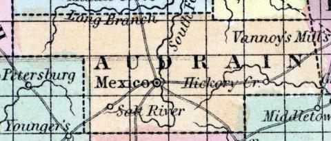 Audrain County, MO (Mitchell's 1857)