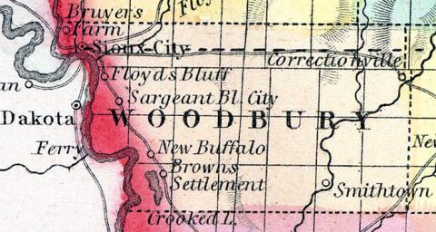 Woodbury County, Iowa 1857