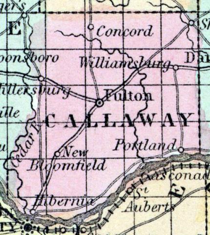 Callaway County, Missouri 1857