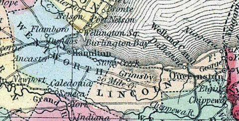 Lincoln and Wentworth Counties, Canada West, 1857