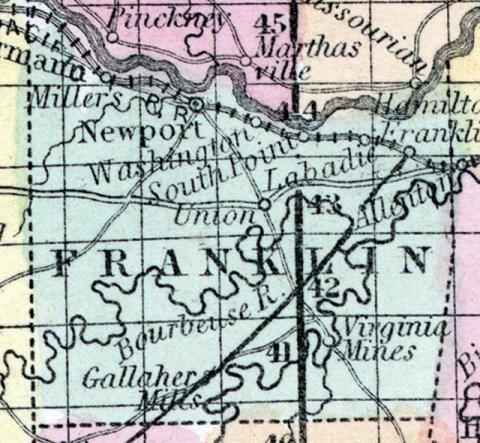 Franklin County, Missouri 1857