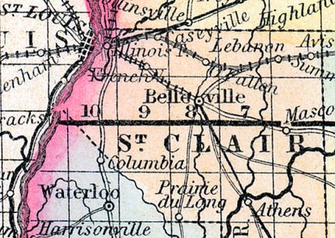 St. Clair County, Illinois 1857