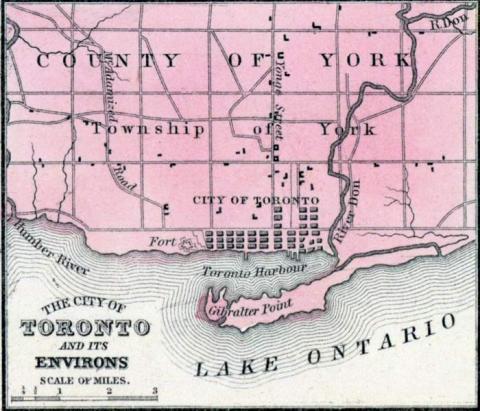 Toronto Environs, Canada West, 1857