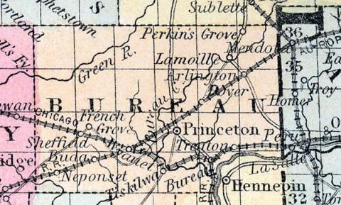 Bureau County, Illinois 1857