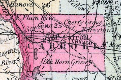 Carroll County, Illinois 1857