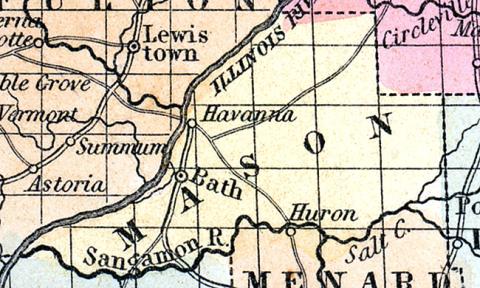 Mason County, Illinois 1857