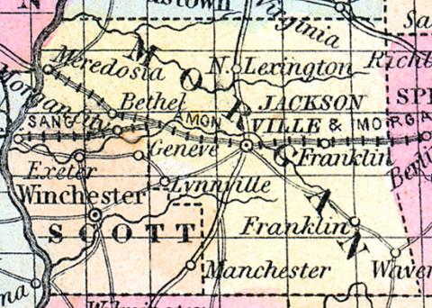 Morgan County, Illinois 1857