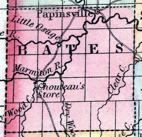 Bates County, Missouri 1857