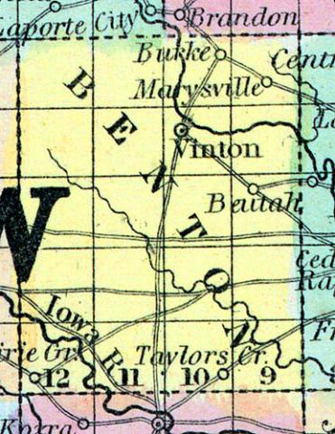 Benton County, Iowa 1857