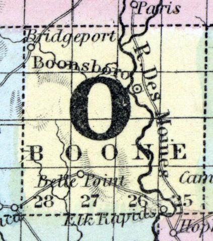Boone County, Iowa 1857