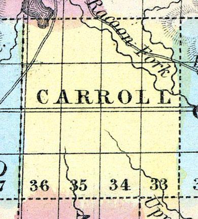Carroll County, Iowa 1857