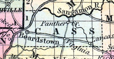 Cass County, Illinois 1857