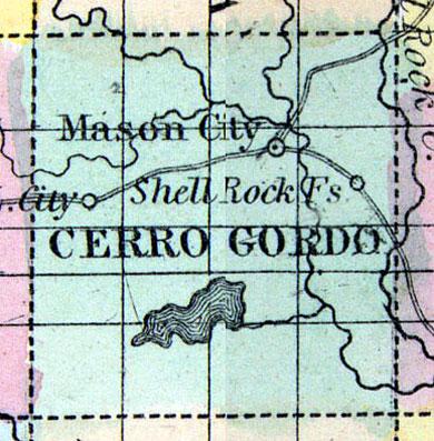 Cerro Gordo County, Iowa  1857