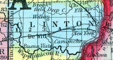 Clinton County, Iowa 1857