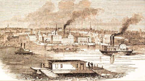 Davenport. Iowa circa 1861