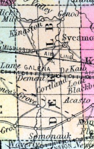 DeKalb County, Illinois 1857