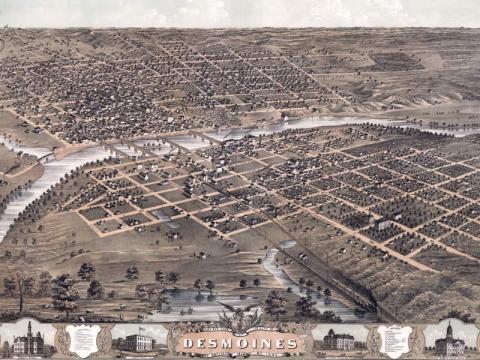 Des Moines, Iowa 1868