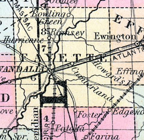 Fayette County, Illinois 1857