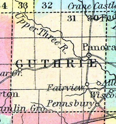 Guthrie County, Iowa 1857