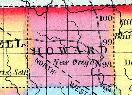 Howard County, Iowa 1857