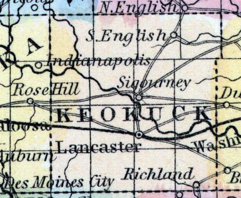 Keokuk County, Iowa 1857