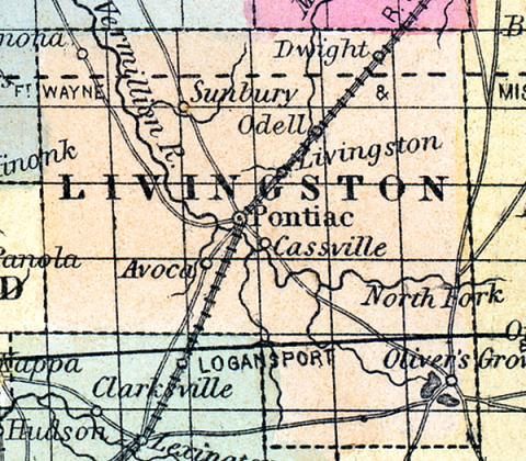 Livingston County, Illinois 1857