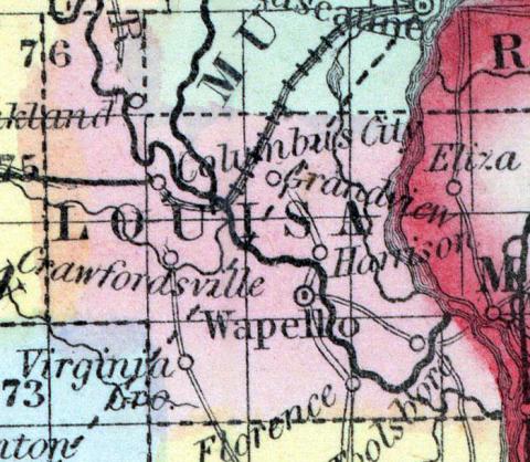 Louisa County, Iowa 1857