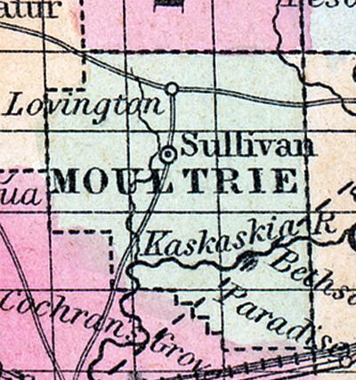 Moultrie County, Illinois 1857