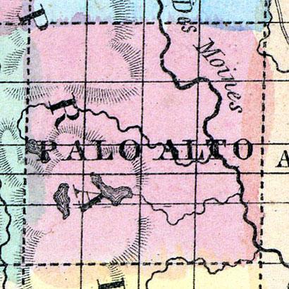 Palo Alto County, Iowa 1857