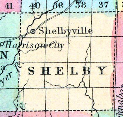 Shelby County, Iowa 1857