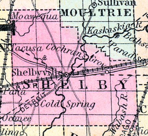 Shelby County, Illinois 1857