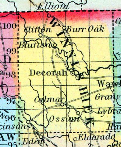 Winneshiek County, Iowa 1857