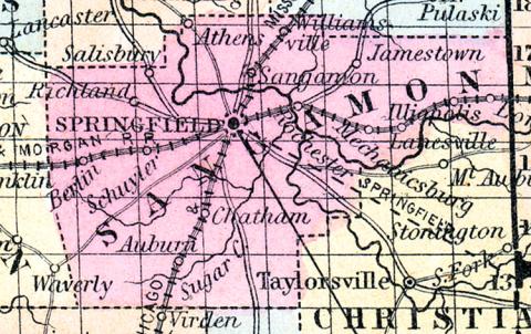 Sangamon County, Illinois 1857