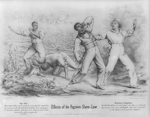 fugitive slave law engraving 1850