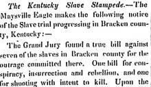 Kentucky Slave Stampede