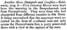 Another Slave Stampede and Conflict