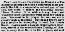 The Late Slave Stampede at Norfolk