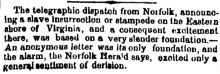 telegraphic dispatch from Norfolk