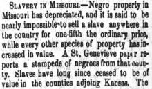 Slavery in Missouri