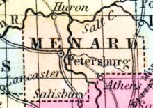 Menard County, Illinois 1857