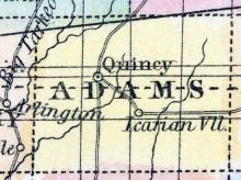 Adams County, Iowa 1857