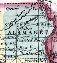 Allamakee County, Iowa 1857. 