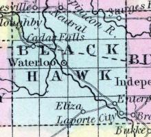 Black Hawk County, Iowa 1857