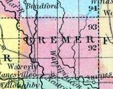 Bremer County, Iowa 1857