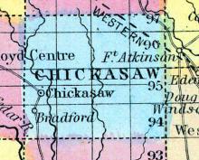 Chickasaw County, Iowa  1857