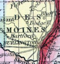 Des Moines County, Iowa 1857