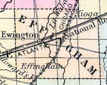 Effingham County, Illinois 1857