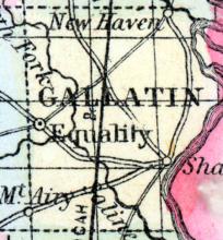 Gallatin County, Illinois 1857