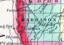 Harrison County, Iowa 1857