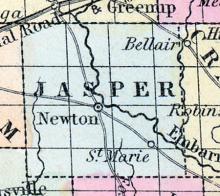 Jasper County, Illinois 1857